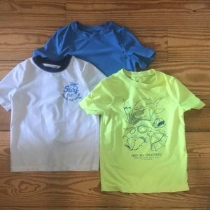 Three Gap and Old Navy Swim Shirts/ Rash Guards- Boys Size XS
